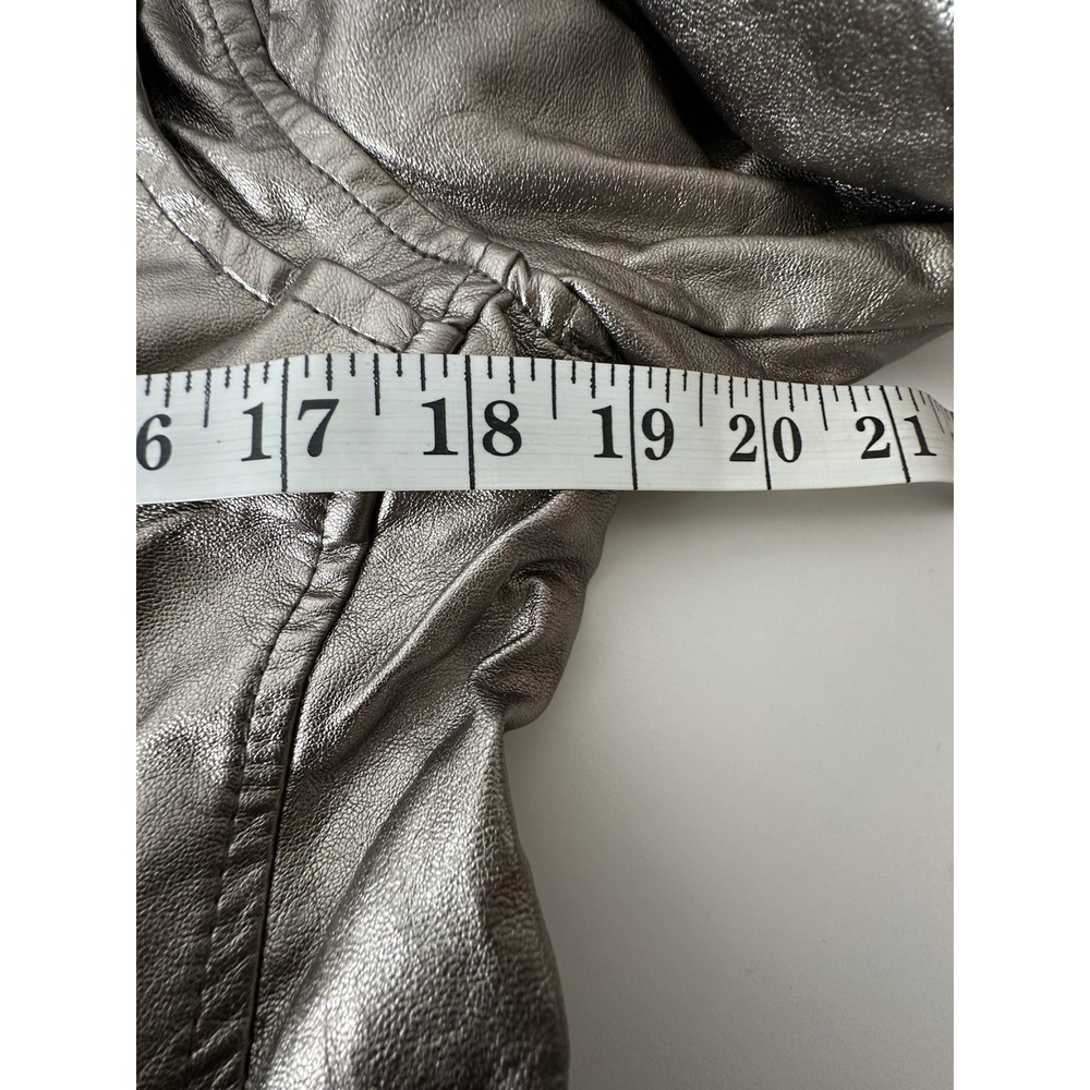New Blank NYC Jacket Women's Large Faux Leather Pockets Moto Crop Outdoor - Picture 7 of 12